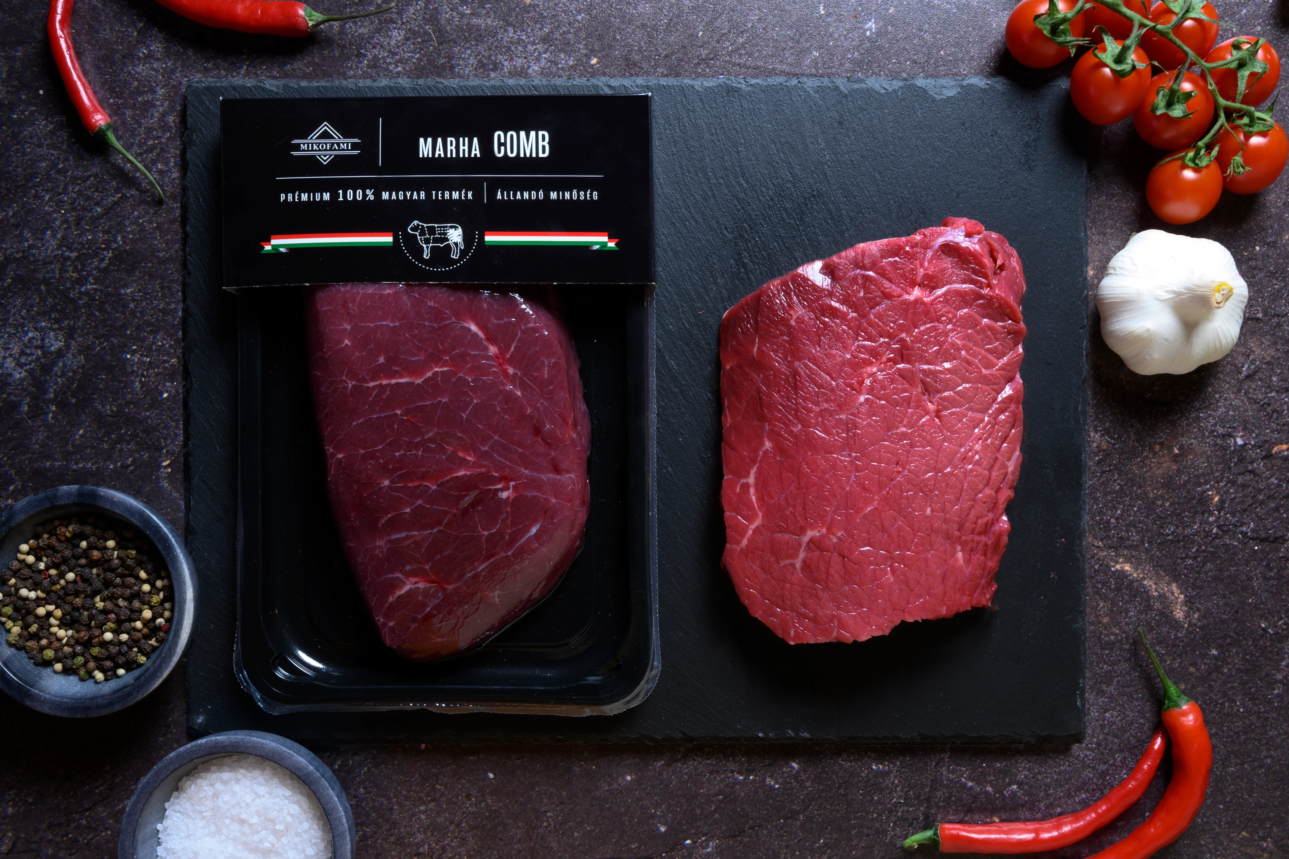 Mikofami Premium beef round in skin package