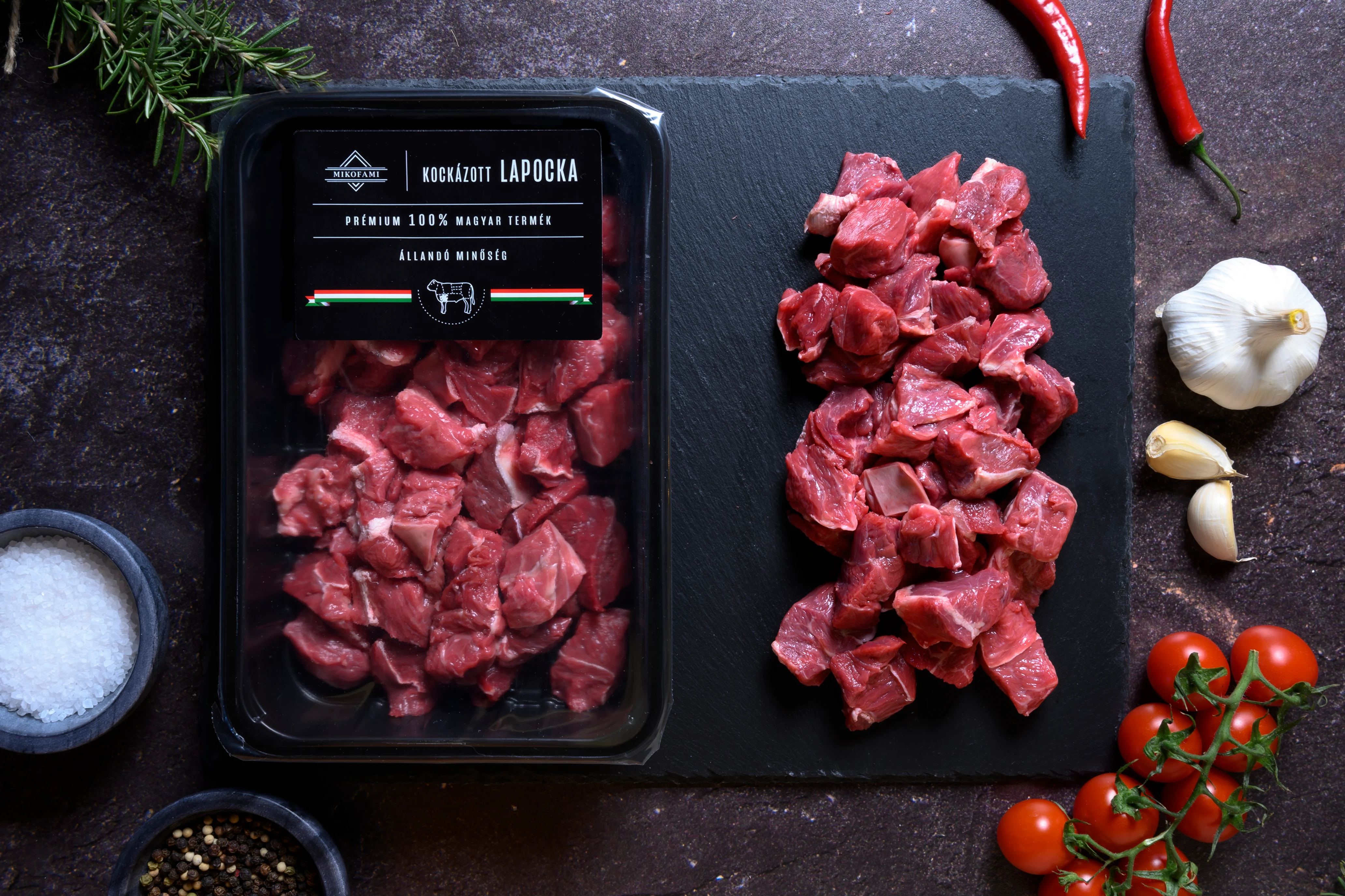 Mikofami Premium packed diced beef shoulder meat